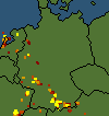 Aktuelle Blitzkarte Deutschland